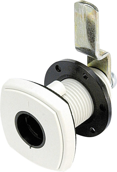 Door lock square Fiat bianco white