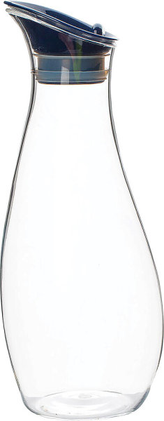 Carafe SAN Gimex avec couvercle rabattable navy blue