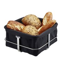 Bread basket Gefu Brunch rectangular col. black