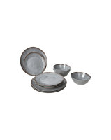 Tableware Bo-Camp Halo 12 pcs, colour grey
