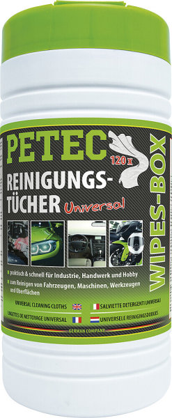 Lingettes Petec Wipes-Box 120 feuilles