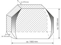 Fahrradschutzhülle Hindermann City für 3-Räder inkl. 2 Spanner graphitgrau