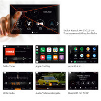 Infotainer XZENT X-127, avec CarPlay et Android Auto