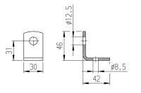 Haltelasche Al-Ko fr Ausdrehsttzen