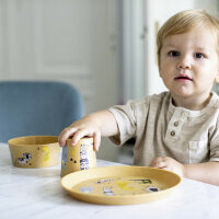 Geschirrset koziol CONNECT ZOO 3er-Set Kleiner Teller+Schale+Becher Farbe nature wood