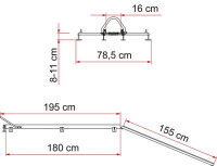 Porte-vélos Fiamma Carry Moto Pro Soute charge admissible 200 kg