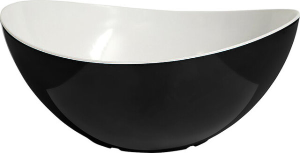 Salad bowl melamine gimex two coloured 2 l Colour white/black