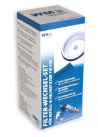 Filter replacement set for filling and inline filters...