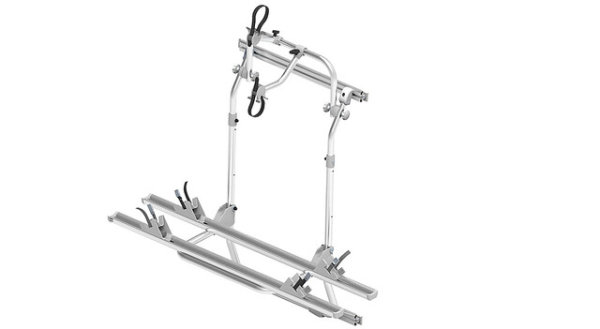 Fahrradträger EuroCarry VW Crafter ab 2016, MAN TGE 2 Räder, Traglast 35 kg, Farbe silber