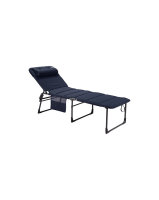 Chaise longue CRESPO extra Air-Deluxe Alu bleu