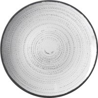 Plate Brunner Tivoli Diam. 25 cm white/black