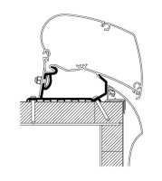 Adaptateur 4-pcs. pour Thule Omnistor 6300 / 9200 pour...