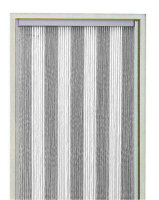 Arisol cord curtain 100x220cm Colour silverwhite