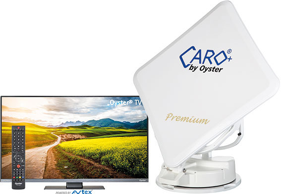 Satanlage automatisch Caro+ Premium inkl. Oyster Smart TV 24 Zoll