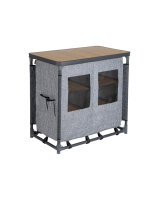 Küchenschrank Bo-Camp Kitchen Island Hampton Farbe grau