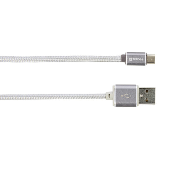 Câble de chargement Skross USB pour Micro USB Steel Line