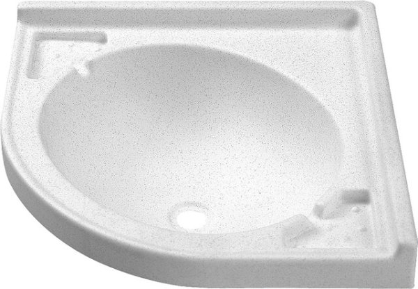 Corner washbasin pur white 4