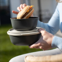 Box mit Deckel koziol 1,3 l CONNECT BOX 1,3 Farbe nature ash grey