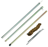 EuroTrail pole set for canopy Steel 140/200 cm - 22 mm 2...