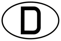 D plate Euro standard