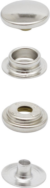 Bouton-poussoir 15mm MS argent