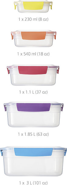 Joseph Joseph containers Nest© Lock 4 pcs Colour multicolour