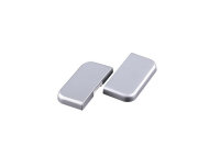 Double rocker switch Colour silver