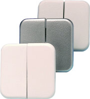 Double rocker switch Colour light grey