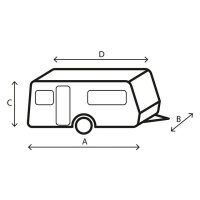 Housse de protection Brunner Caravan Cover 12M 750 - 800 cm