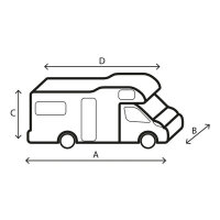 Schutzhülle BRUNNER Camper Cover 12M 800 - 850 cm