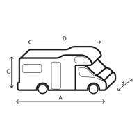 Housse de protection Brunner Camper Cover 12M 550 - 600 cm