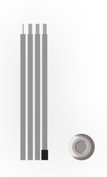 Bent Stahl Aufstellstange