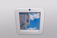 Dachfenster roofSTAR 4 motorisiert mit Zwangsent- lüftung mit Beleuchtung 40 x 40 cm