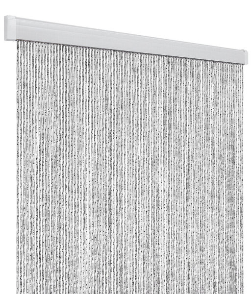 Rideau de porte Arisol Rain 100 x 220 cm, blanc/ argent