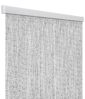 Rideau de porte Arisol Rain 100 x 220 cm, blanc/ argent