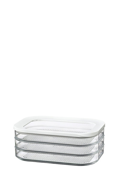 Kühlschrankdose MEPAL Modula Aufschnitt 550 ml 3 Stück Farbe weiß