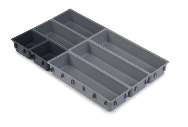 Drawer organiser set Joseph Joseph Blox© 7 pcs., colour grey / taupe