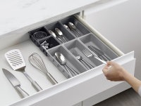 Drawer organiser set Joseph Joseph Blox© 7 pcs., colour grey / taupe