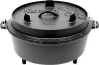 Dutch Oven VALHAL OUTDOOR cast iron feet on floor 6.1 l