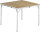 Table Bambou Calgary M 90 x 90 x 68 cm _ouvert_