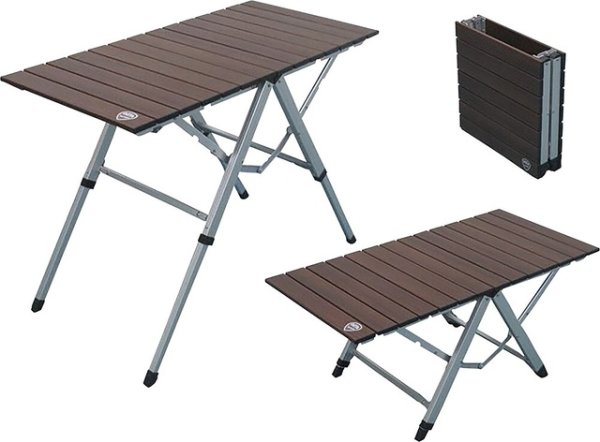 Tisch One Action Table DEFA Alu, Farbe wengé 81 x 40 x 35/60 cm in 2 Stufen