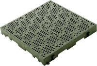 Bodenplatte BRUNNER Deck-Fit 38,5 x 5,5 x 38,5 cm Farbe grau