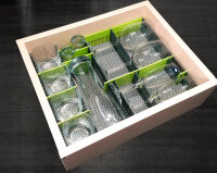 Organiseur purvario pour rangement tiroirs 8 pcs gris...