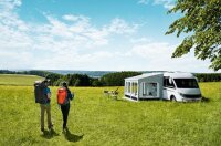 Auvent Thule Safari Panorama 6200 Medium Haut. de montage 230 - 244 cm Longueur store 350 cm