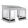 Auvent Thule Safari Panorama 6200 Medium Haut. de montage 230 - 244 cm Longueur store 350 cm