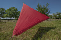 Sun sail BENT Zip-Protect Canvas Single Colour red