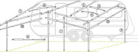 Dachhakenstange  alu-line Alu Durchm. 25 mm 170 - 260 cm