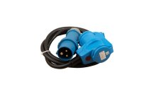 Angled coupling CEE with indicator light Cable length 1.5 m