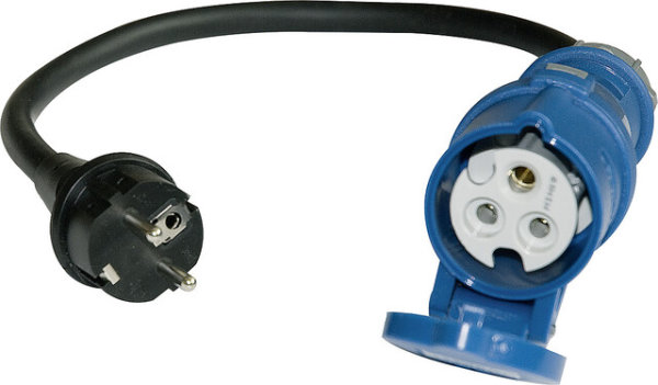 Coupling CEE on shockproof plug without indicator light Cable length 0.35 m