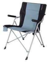 Chaise pliable Eurotrail Arras bleu ciel/noir